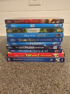 New ListingDisney Blu Ray Lot Of 10 (Toy Story, Tangled, Frozen, Bolt, Snow White)