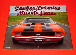 MUSCLE CARS COCHES CARROS FORD MUSTANG CAMARO 16 MONTH 2022 WALL CALENDAR 12x11