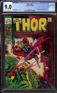 Thor # 161 CGC 9.0 OW/W (Marvel, 1969) Galactus appearance, Jack Kirby cover