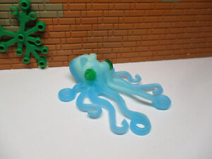 (A5/2) LEGO Octopus 6086pb01 Light Blue Lights in the Dark 8636