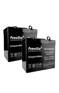 Powerstar 2 Pack - 12V 55Ah Scooter Battery UB12550 22NF for Pride Jazzy 1115