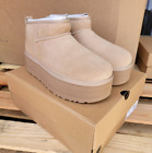 UGG Classic Ultra Mini Platform 1135092 Women's Fashion Boots Sand / size 9 NIB