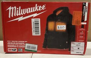 Milwaukee M12 US Size M Men's Heated Hoodie Kit - Black (306B-21M) Used