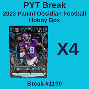 New ListingNew Orleans Saints - 2023 Obsidian Hobby 4 Box PYT Break #1190