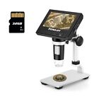 New ListingTOMLOV Coin Magnifier Photo Video 1000X 4.3'' LCD Digital Microscope with Screen