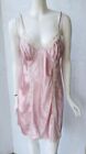 Vintage Morgan Taylor Intimates Pink Satin Slip Dress Chemise Nightwear Large