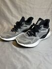 Adidas AlphaBounce Plus Core Grey Running Shoes Mens Size 9.5