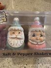 Johanna Parker Salt and Pepper Shakers Santa and Mrs Claus Pastel Dining