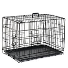 Medium-sized Pet Kennel Cat Dog Folding Crate Playpen Wire Metal Cage Puppy Tray