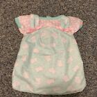 New ListingCabbage Patch Kids / Doll Pink • Green Bunny Patterns Pjs  Sleeper (12A CPK