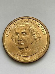 2007 D George Washington Presidential US Dollar Coin (circulated) **position A**