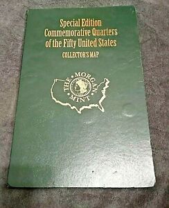 Morgan Mint Commemorative Quarters of The 50 States Map Folder With Coins