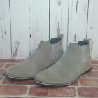 Steve Madden Mens Grey Sand Suede Intuit Leather Chelsea Boot Size 12