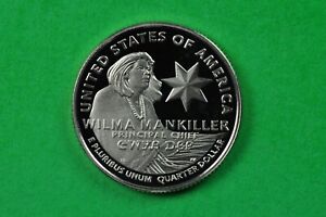 2022-S GEM Proof Deep Cameo American Women US Quarter (Wilma Mankiller) c/n clad