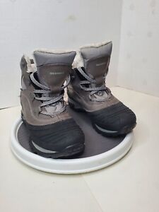 Merrell Snowbound Charcoal Womens Size 6 J55622 Opti Warm Snow Boots Gray