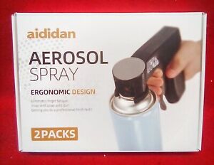 Aididan 2Pk Spray Can Gun Paint Sprayer Grip Handle  Aerosol Trigger Nozzle New