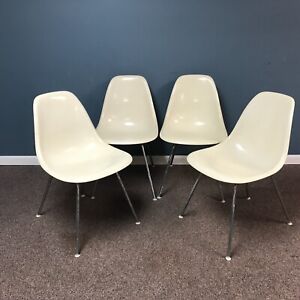 New ListingSet of 4 1970s Era Eames for Herman Miller Molded Side Chairs