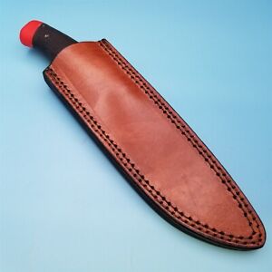 Leather Belt Sheath for Fixed Blade Traditional Style Knife up to 7 3/4