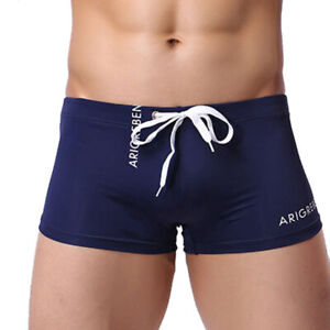Men Summer Swim Shorts Swimwear Swimming Trunks Underwear Boxer Briefs Pants