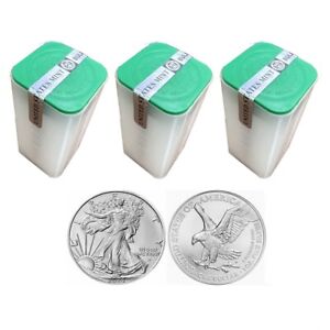 Lot of 60 - 2024 American Silver Eagle $1 Coin 1 oz .999 Fine Silver BU