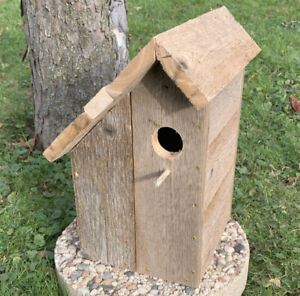 Handmade Rustic Reclaimed Cedar Wood Rustic Outdoor Bird House 13