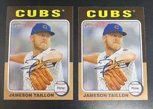 Jameson Taillon 2024 Topps Heritage (2x) SP Short Print Low #37 Chicago Cubs