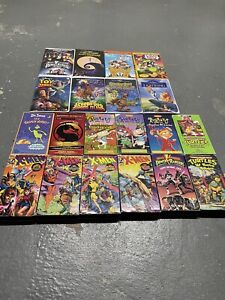 Huge VHS Lot Kids Rugrats Power Rangers Teenage Mutant Ninja Turtles Disney XMen