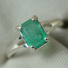 925 Sterling Silver Beautiful Emerald Gemstone Handmade Woman Ring All Size R489
