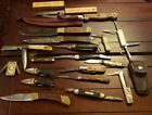 LOT OF 19 VARIOUS BRANDED POCKET KNIVES SOME ANTIQUES