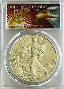 2021 Silver American Eagle T1 First Strike PCGS-MS70 Thomas Cleveland 1-1000