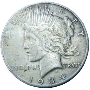 Key Date 1934-S Peace Dollar - #F394