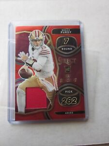BROCK PURDY 2022 SELECT RC ROOKIE DRAFT SELECTIONS PATCH RELIC 49ers 🔥