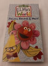 VHS Sesame Street Elmo's World Flowers Bananas & More