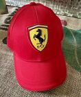 Ferrari Officially Licensed OSFA Red Cap Hat Strapback Stallion Stitch Logo