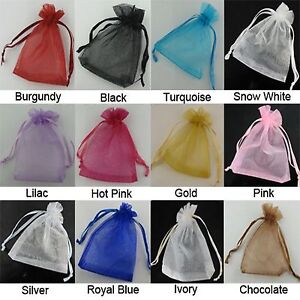 Organza Wedding Party Favor Decoration Gift Candy  Sheer Bags Pouches