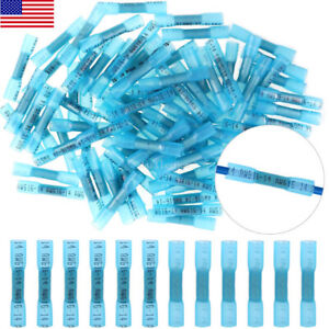 200-1000Pcs Heat Shrink Waterproof Wire Connectors 14-16AWG Butt Seal Terminals
