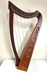 MID-EAST 22 String 36in Rosewood Harp w/ Accessories !