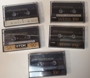 Lot of 9 - 5 TDK SA-X 100 High Bias Type II Cassette Tape + 4 TDK SA-X 90