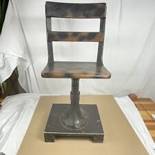 Wood Cast Iron Base Student Desk Chair School Schoolhouse Furniture