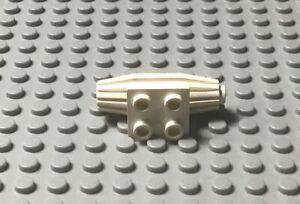 LEGO 1 White JET ENGINE wi/ Strakes 2x2 Thin Top Plate Part 4229 Set 6973 6981