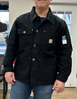$120 NEW Relaxed Fit Carhartt Chore Jacket Duck OC6644-M Unlined Men Large Black