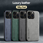For iPhone 14 15 Pro Max 14 13 12 11 Pro Shockproof Rubber Magnetic Leather Case