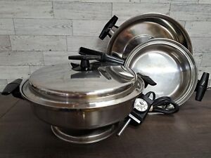 VTG Vollrath Vacumatic Stainless Pan/Lids Poacher Group Cookware Model 40, 304 S