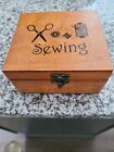 Solid Wood Small Sewing Box Craft Box 5 X 6