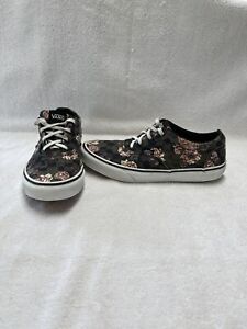 Vans Off The Wall Girls Floral/Checkerboard Shoes~size 6 Y