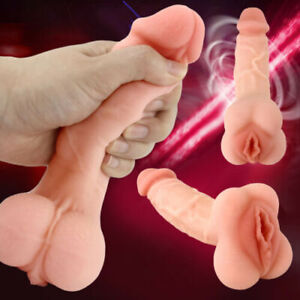 Lifelike Dildo Sex-toy for Male Female Masturbator Penis Vagina Massager Adult