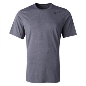 Nike Team Legend Short Sleeve Crew Training Shirt Men's Large Gray 727982