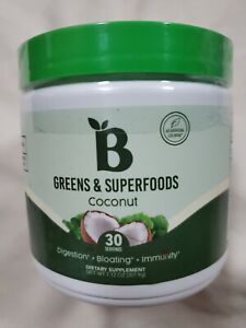 BLOOM NUTRITION GREEN SUPERFOOD Digestive Antioxidants Coconut 30 Serving 04/24