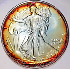 2021 American Silver Eagle Monster Toned Naturally Vivid Colors #015