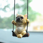 1x Dog Swing Car Dashboard Pendant Auto Rear View Mirror Hanging Decorations